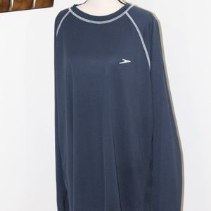 Speedo, sun block rash guard long sleeve shirt